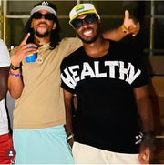 HEALTHY WEALTHY Puff Letter Tee