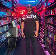 HEALTHY WEALTHY Puff Letter Tee