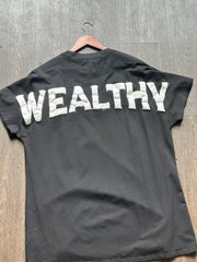 HEALTHY WEALTHY Puff Letter Tee